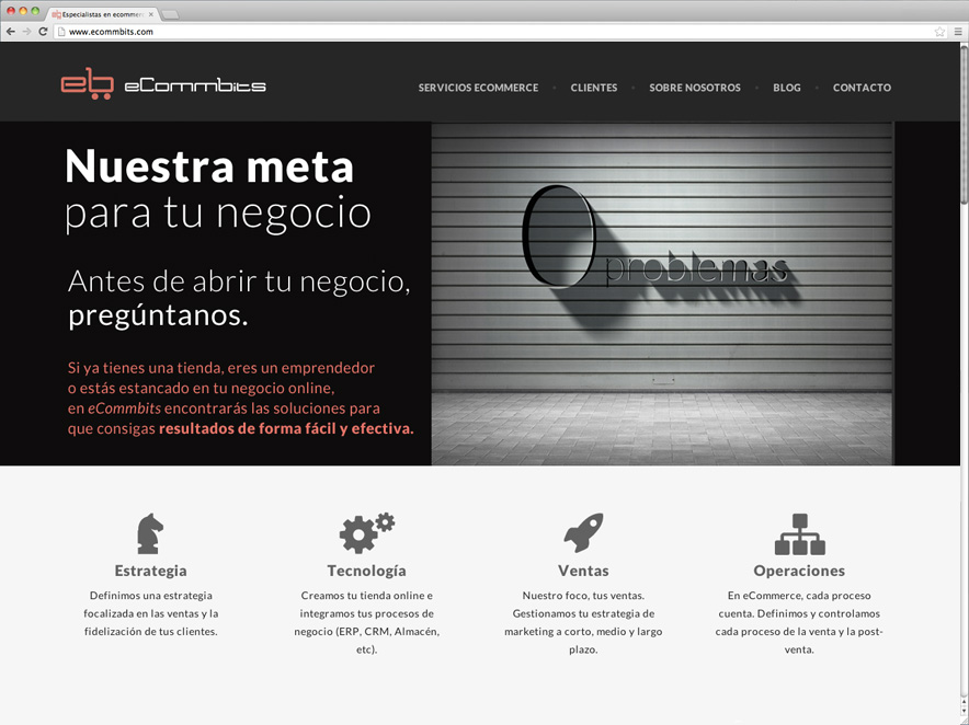 Página web para eCommbits